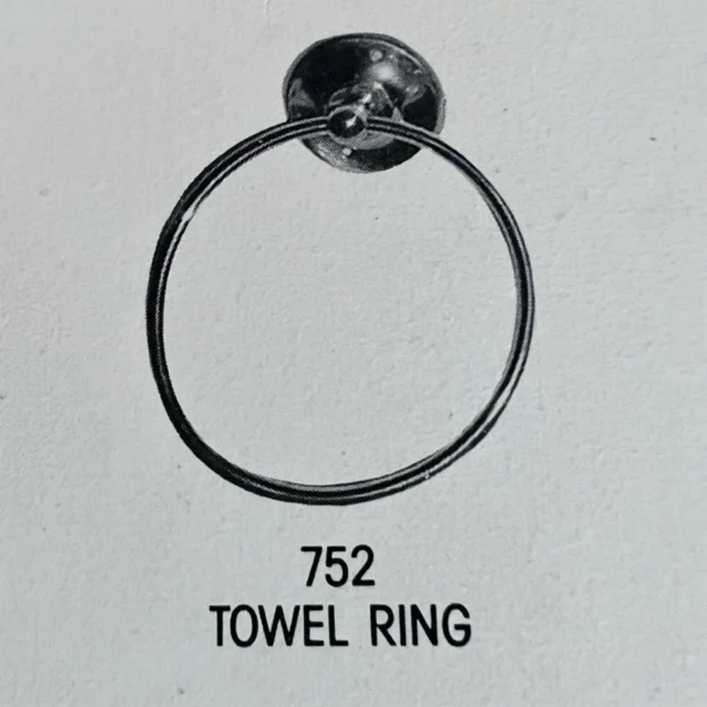 Solid Brass Towel Ring Chrome Finish